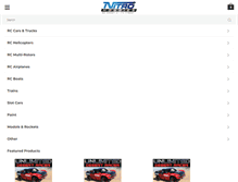 Tablet Screenshot of nitrohobbies.com